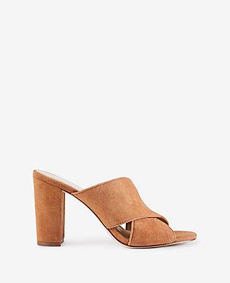 Ann Taylor Jeanette Suede Heeled Sandals