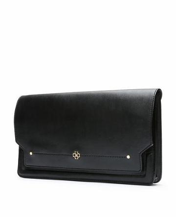 Ann Taylor Town Clutch, Black - One Size