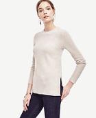 Ann Taylor Ribbed Wool Cashmere Tunic Sweater