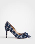 Ann Taylor Eloise Tweed Bow Pumps