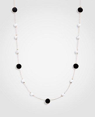 Ann Taylor Sphere Station Necklace