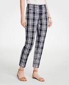 Ann Taylor The Crop Pant In Plaid