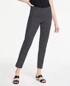 Ann Taylor The Cotton Crop Pant In Ikat Dot