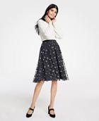 Ann Taylor Sequin Dot Tulle Skirt