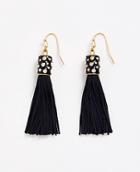 Ann Taylor Fabric Tassel Earrings