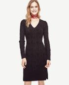 Ann Taylor Cable Sweater Dress