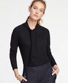 Ann Taylor Tie Neck Top