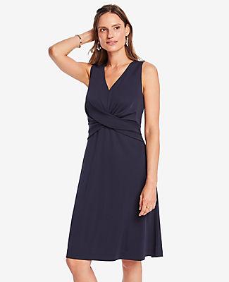 Ann Taylor Twist Front Sheath Dress