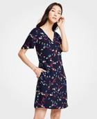 Ann Taylor Savannah Floral Lace Pocket T-shirt Dress
