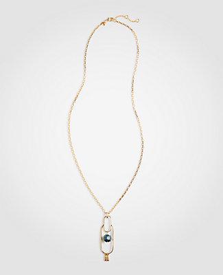 Ann Taylor Stone Pendant Necklace