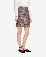Ann Taylor Sequin Tweed Skirt