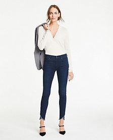 Ann Taylor Tulip Hem Performance Stretch Skinny Ankle Jeans