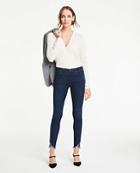 Ann Taylor Tulip Hem Performance Stretch Skinny Ankle Jeans