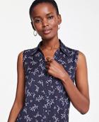 Ann Taylor Floral Essential Sleeveless Shirt