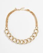 Ann Taylor Pearlized Link Necklace