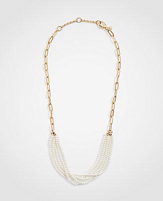 Ann Taylor Resin Metal Stud Necklace