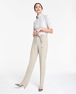 Ann Taylor The Belted Straight Pant
