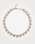 Ann Taylor Clover Crystal Statement Necklace