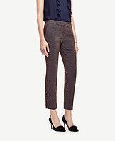 Ann Taylor Kate Geo Jacquard Everyday Ankle Pants