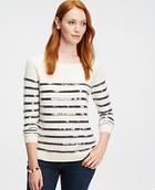 Ann Taylor Sequin Stripe Sweater