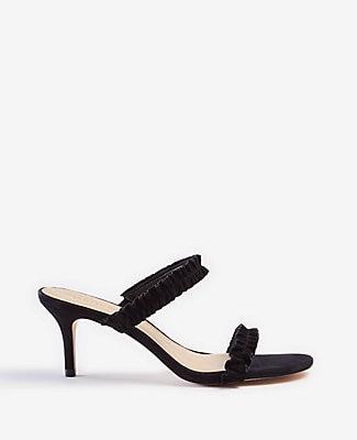 Ann Taylor Joanne Ruffle Heeled Sandals