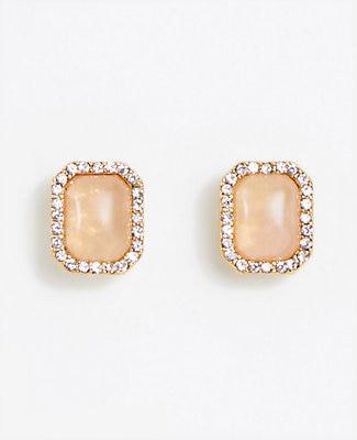 Ann Taylor Crystal Stone Stud Earrings