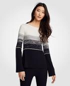 Ann Taylor Striped Boatneck Sweater