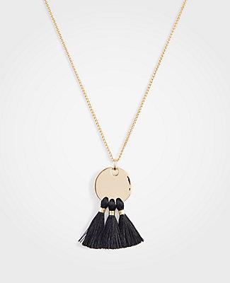 Ann Taylor Circle Tassel Pendant