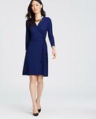 Ann Taylor 3/4 Sleeve Wrap Dress