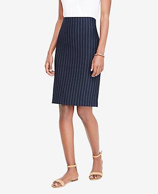 Ann Taylor Ponte Pinstripe Pencil Skirt
