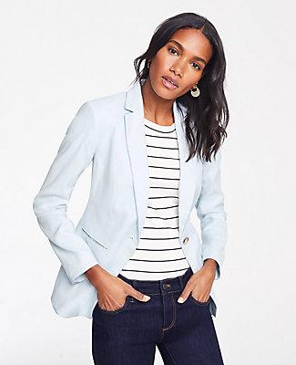 Ann Taylor Chambray Hutton Blazer