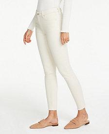 Ann Taylor Curvy Frayed Hem Performance Stretch Skinny Jeans
