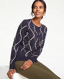 Ann Taylor Argyle Ann Cardigan