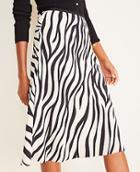 Ann Taylor Zebra Print Skirt