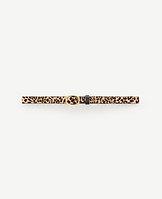 Ann Taylor Leopard Print Haircalf Leather Skinny Belt