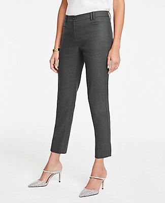 Ann Taylor The Linen Cotton Crop Pant - Curvy Fit