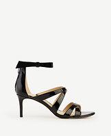 Ann Taylor Kelli Patent Bow Sandals