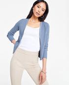 Ann Taylor Pointelle Cropped Cardigan