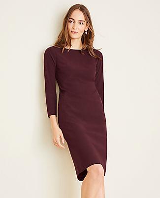 Ann Taylor The Boatneck Dress In Bi-stretch