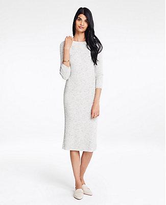 Ann Taylor Ribbed Knit Sweater Dress