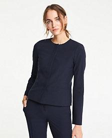 Ann Taylor Seasonless Stretch Collarless Jacket