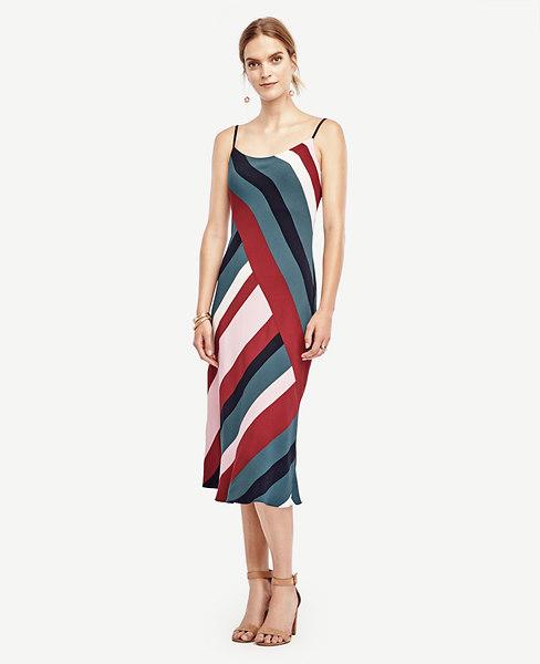 Ann Taylor Colorblock Slip Dress