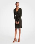 Ann Taylor Gathered Rib Knit Dress