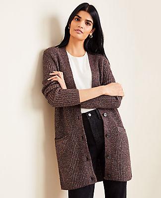 Ann Taylor Melange Boyfriend Cardigan