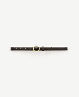 Ann Taylor Piped Leather Skinny Belt