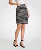 Ann Taylor Tweed Fringe Skirt
