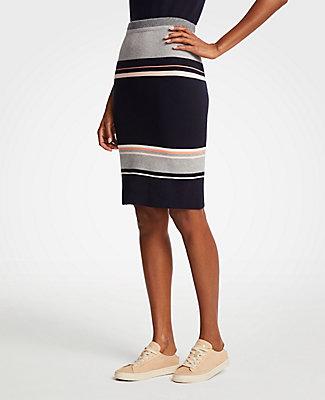Ann Taylor Colorblock Sweater Skirt