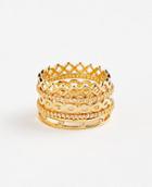 Ann Taylor Link Stacked Ring Set