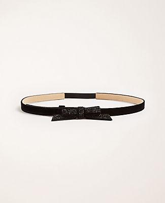 Ann Taylor Crystal Bow Waist Belt