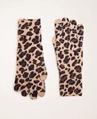 Ann Taylor Leopard Print Cashmere Gloves